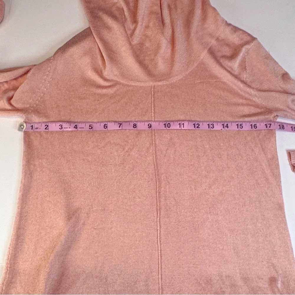 GB New York Peach Cowl Neck Long Sleeve Knit Top – Size S - Picture 6 of 9